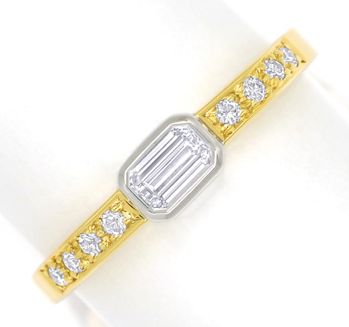 Foto 2 - Design-Ring mit lupenreinen Diamanten 18K Gold, S2044