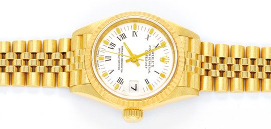 Foto 1 - Gold Rolex Datejust Oyster Perpetual, Damen Uhr Geprüft, U1150