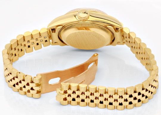 Foto 4 - Gold Rolex Datejust Oyster Perpetual, Damen Uhr Geprüft, U1150
