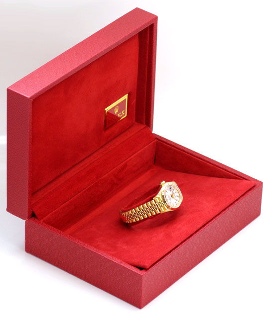 Foto 5 - Gold Rolex Datejust Oyster Perpetual, Damen Uhr Geprüft, U1150